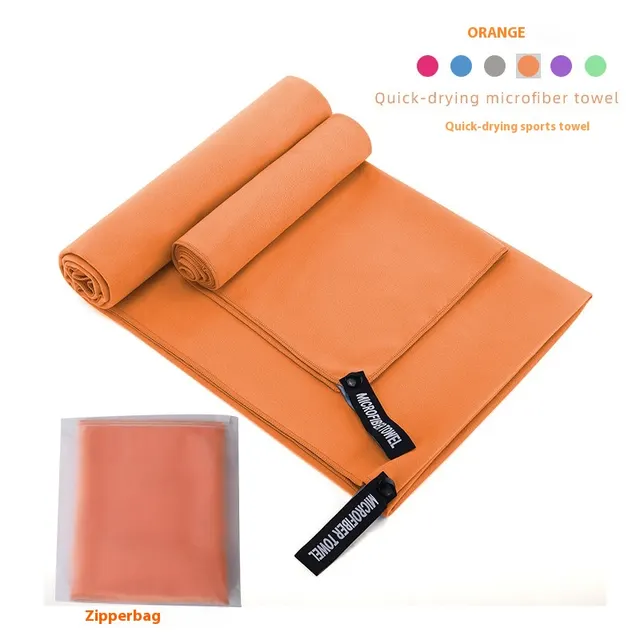 Double sided Velvet Quick drying Sports Towel Absorbent Orange Salad Waterproof Bag - Shop at LoveMi
