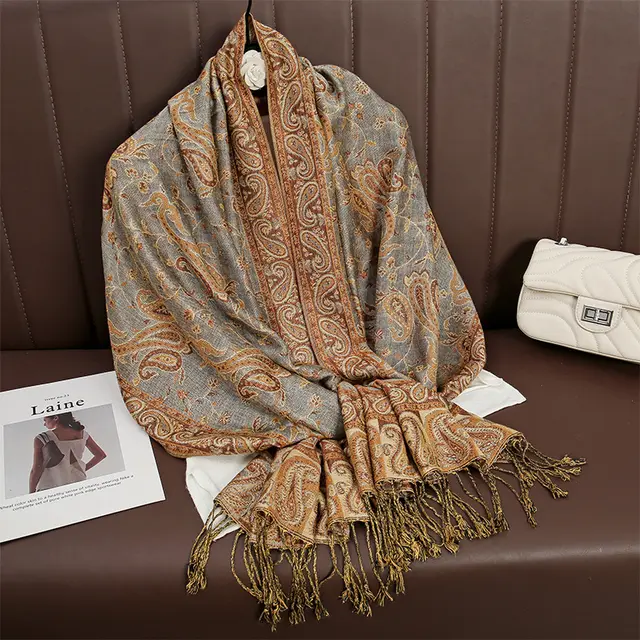 Cashmere Shawl Women's Printed Warm Scarf No 18 Color - Shop at LoveMi