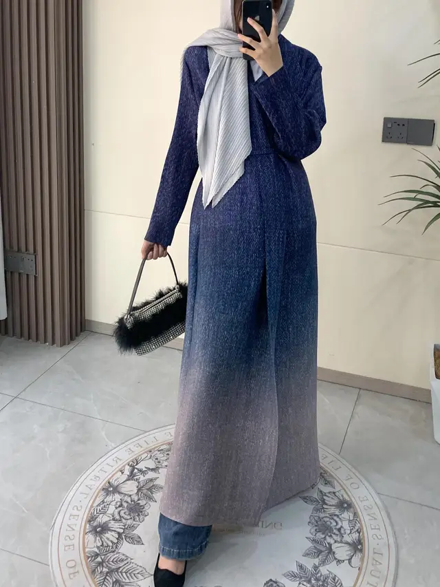 Middle East Autumn Coat Cloak Blue - Shop at LoveMi