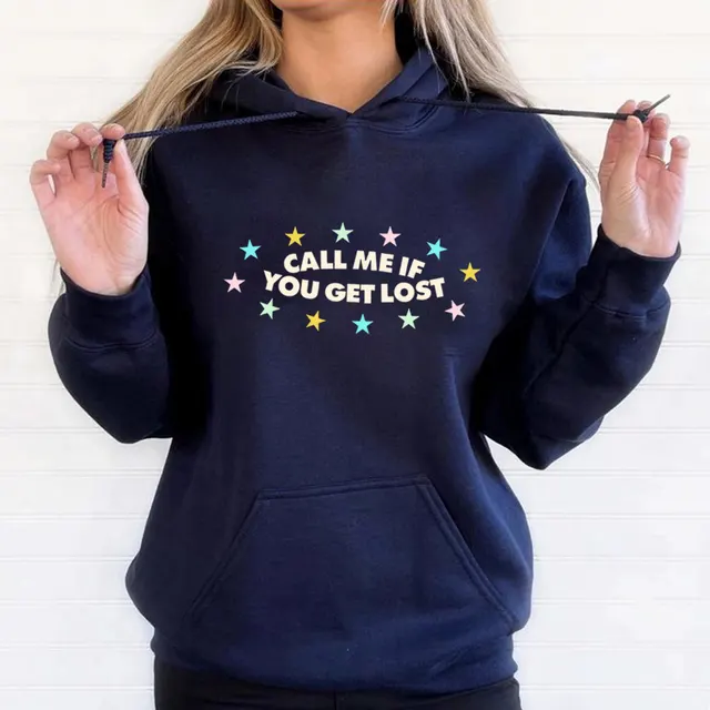 If You Get Lost Call Me Hoodie Navyblue - Shop at LoveMi