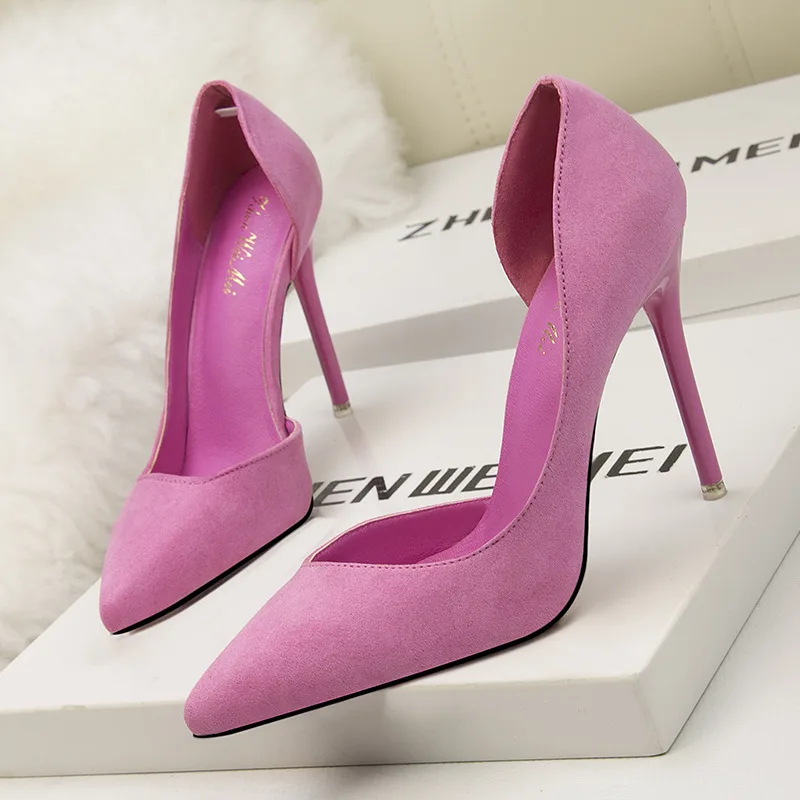 Women's Low cut Pointed toe Side Hollow out Shoes Red - Shop at LoveMi