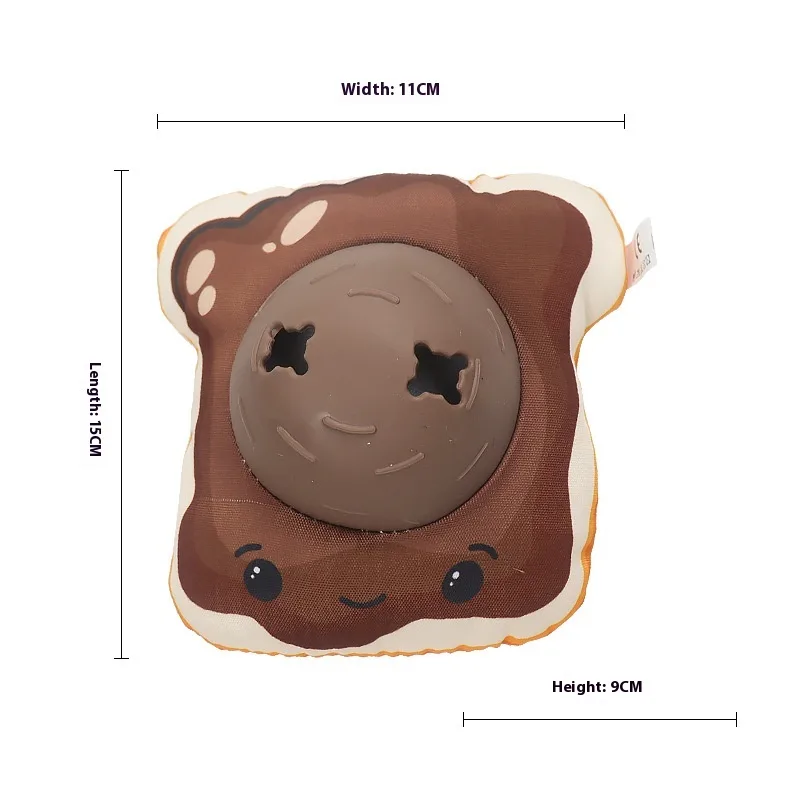 Dog Toy Pet Puzzle Food Leakage Food Storage Sound Toy Bread - Shop at LoveMi