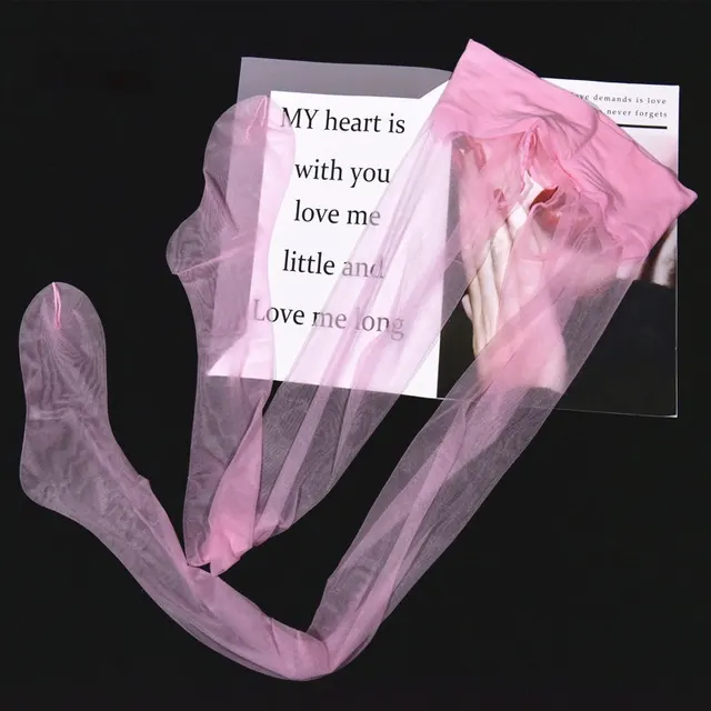 Born Smooth Black Silk Stockings Toe Transparent Seamless Ultra thin Sexy Cored Silk Open end Pantyhose Pink - Shop at LoveMi