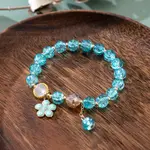 Popcorn Crystal Flowers Blue