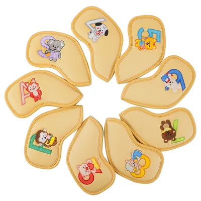 Minimalist And Creative Printed Golf Iron Cover Yellow - Shop at LoveMi