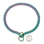 Small And Medium Sized Pet Dog Leash Stainless Steel Encrypted Collar - Color - View 1