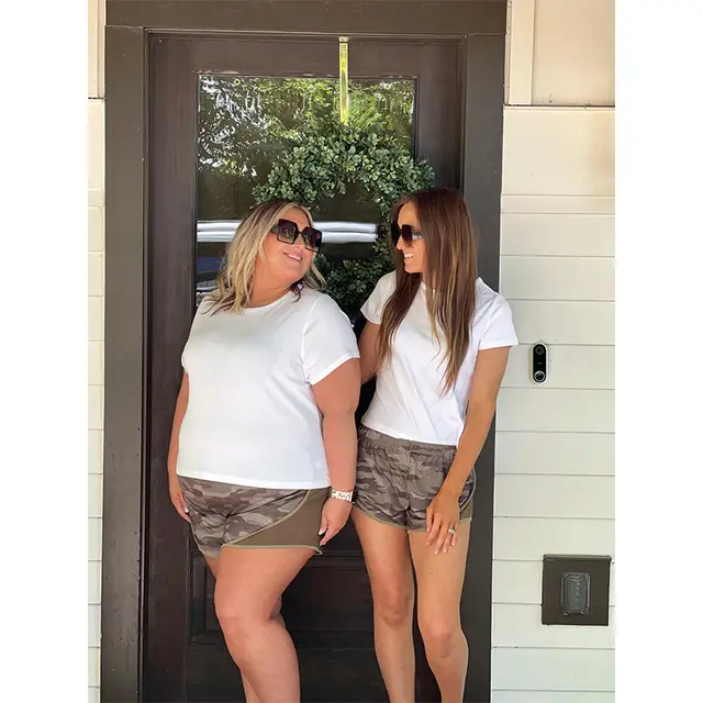 Women's Leopard Print Stitching Shorts Bm062 Camouflage - Shop at LoveMi