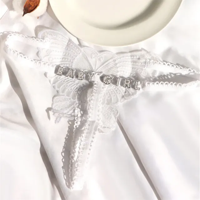 Women's Fashionable Temperament Lace Bowknot Panties White - Shop at LoveMi