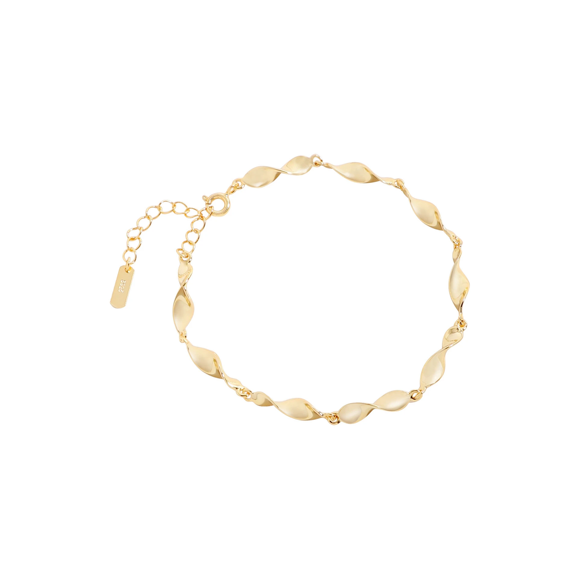 Special Interest Light Luxury Design Sense Minimalist All-match Mobius Bracelet - Sl10718K Gold