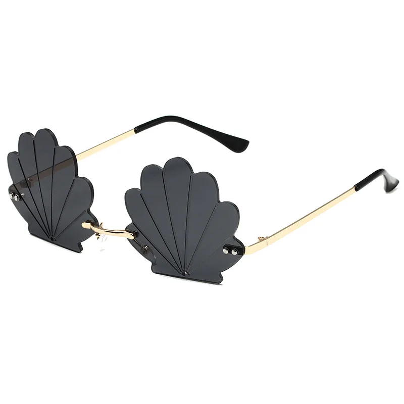 Frameless Shell Glasses Ball Funny Sunglasses - Pc Lens