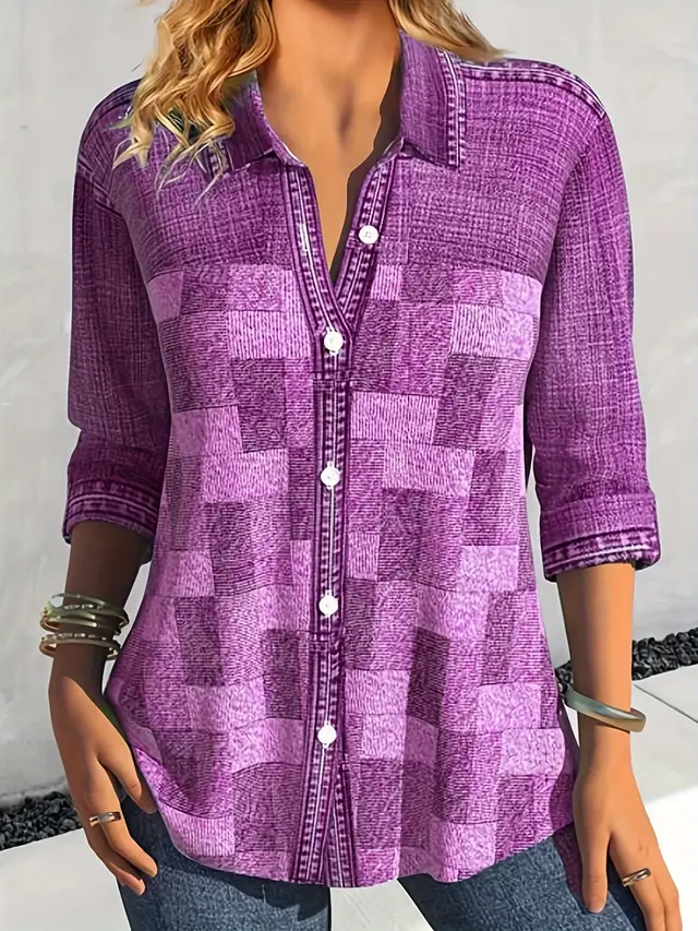 Women's Autumn Vintage Denim Jacket Purple - Shop at LoveMi