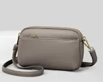 Women's One-shoulder Crossbody Bag Three-layer Large Capacity - Gray