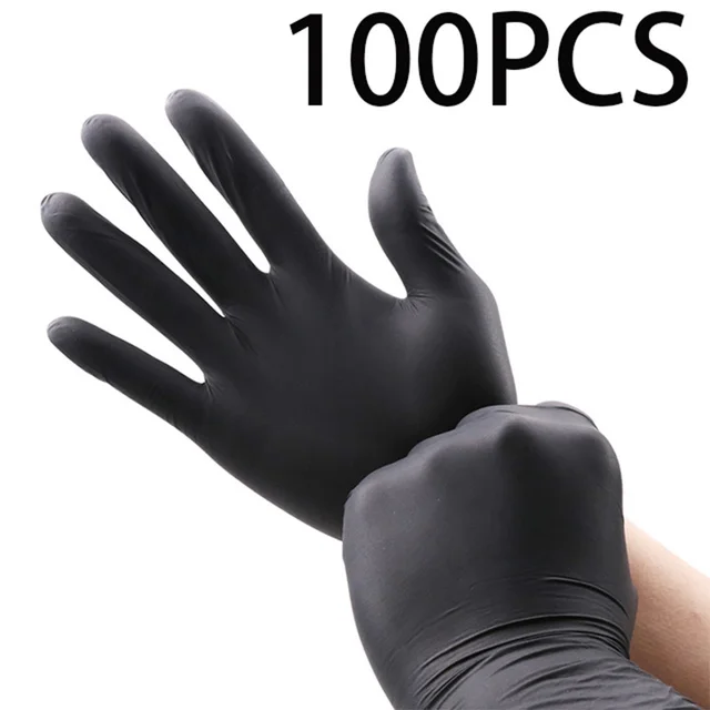 Disposable Black Composite Hand Black Protective Gloves Black - Shop at LoveMi