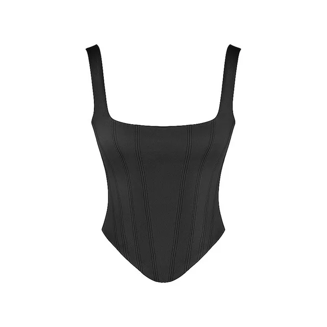 Women's Stretch Tight Spaghetti strap Camisole Top Black - Shop at LoveMi