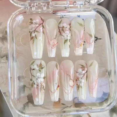 Pear Flowers Blooming Hand Painted Stun Dyed Wearing Armor Pear Blossom - Shop at LoveMi