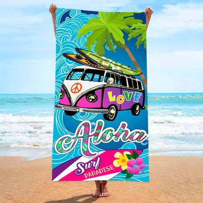 Printed Towel Seaside Vacation Beach Bath Towel 17S 70X140 Opp Bag - Shop at LoveMi