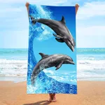 Printed Towel Seaside Vacation Beach Bath Towel - 4S-70X140 Mesh Bag Packaging