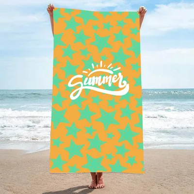 Printed Towel Seaside Vacation Beach Bath Towel M4 70X140 Mesh Bag Packaging - Shop at LoveMi