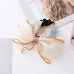 Women's Organza High-grade Temperament Hair Ring - Bow White
