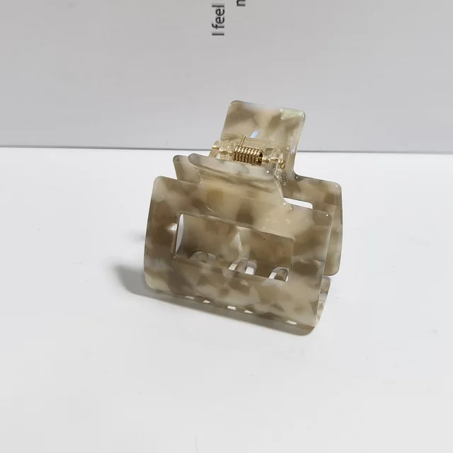 Female Geometry Korean Version Acetic Acid Grip Gray - Shop at LoveMi