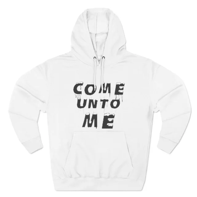 European And American Letter Print Hooded Sweatshirt White - Shop at LoveMi
