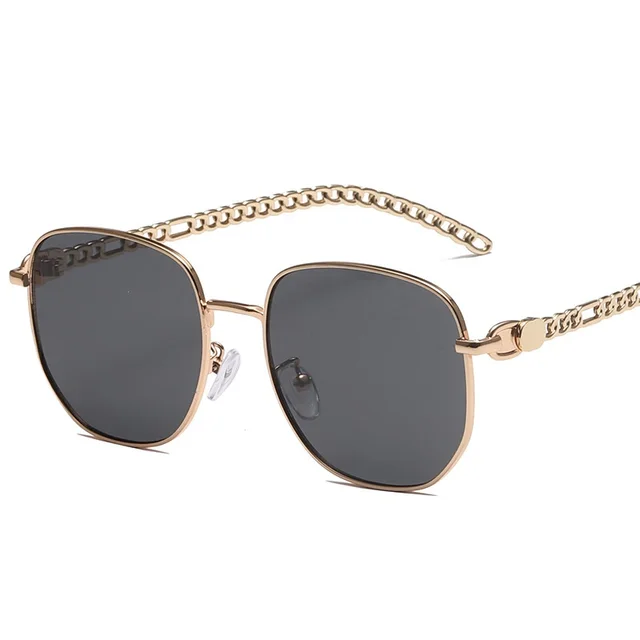 Oval Frame Metal Chain Sunglasses For Women As Shown In The Figure - Shop at LoveMi