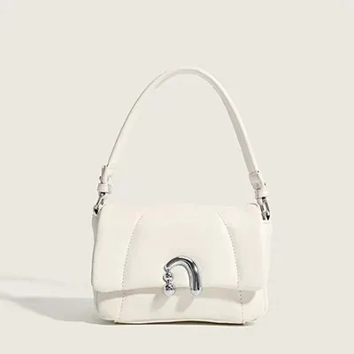 High grade Exquisite Special interest Shoulder Bag Rhombus Underarm White - Shop at LoveMi