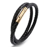Black Leather Gold