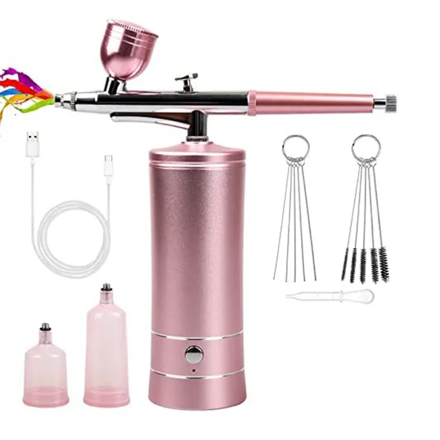 Air Compressor Kit Electric Spray Gun Beauty Nail Art Painting Spraying Oxygen Injection Skin Spray Painting - Shop at LoveMi