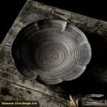 9 Inch Plate Black Gold