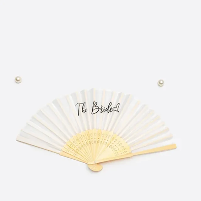 Bride And Bridesmaid Black And White Fan Bachelor Party Wedding Bride - Shop at LoveMi