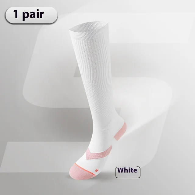 Pressure Calf Breathable Towel Bottom Skipping Rope Athletic Socks White - Shop at LoveMi