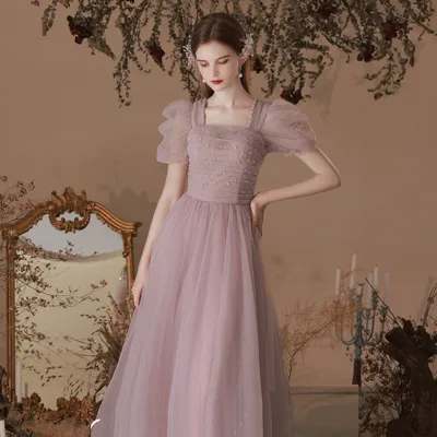 New Engagement Princess Birthday Dinner Annual Meeting Long Dress Pink - Shop at LoveMi