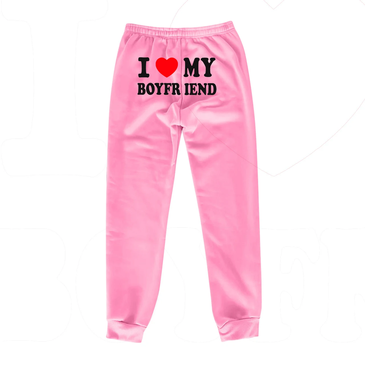 Casual Solid Color Running Track Pants - Pink