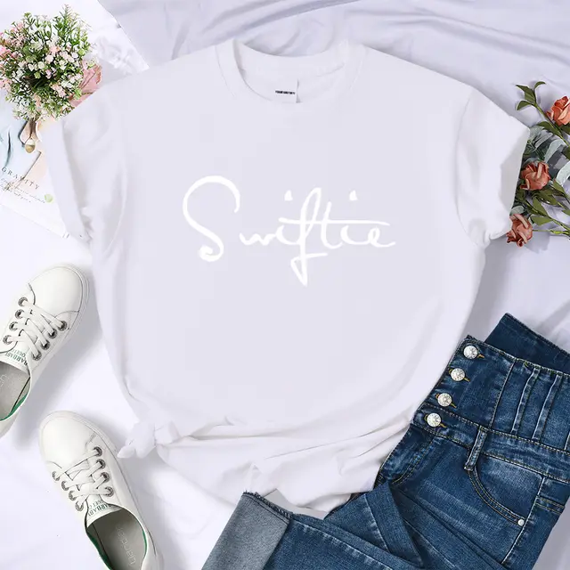 Retro Printed T shirt Women's Summer Fashion White - Shop at LoveMi