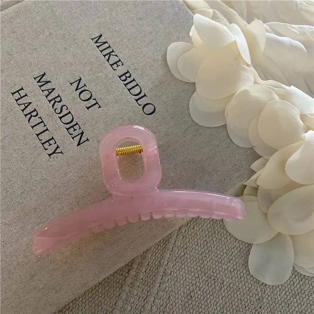 New Large Geometric Shark Clip Barrettes Arch Bridge Flesh Color 13Cm - Shop at LoveMi