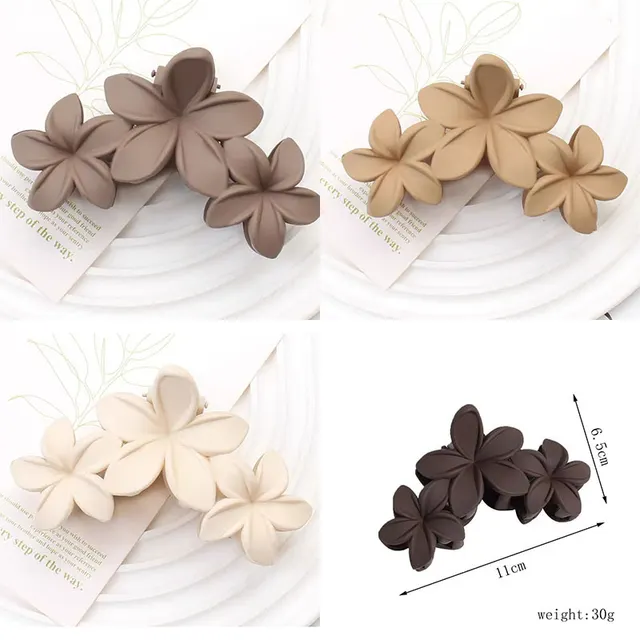 All matching Updo Hair Clip Hairpin Headdress Frosted Flowers Four Pack Grip - Shop at LoveMi