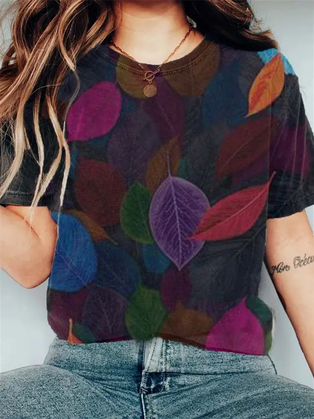 European Hip Hop Series Digital 3D Printing Ladies Street Short sleeved Sports T shirt Yp2310161628 4 - Shop at LoveMi