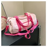 Korean Style Sports Gym Short-distance Leisure Travel Bag Girls Crossbody Shoulder - Tan