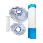 Breathing Trainer Suffocating Emergency Rescue Mask Artificial Cardiopulmonary Device - Peacock Blue