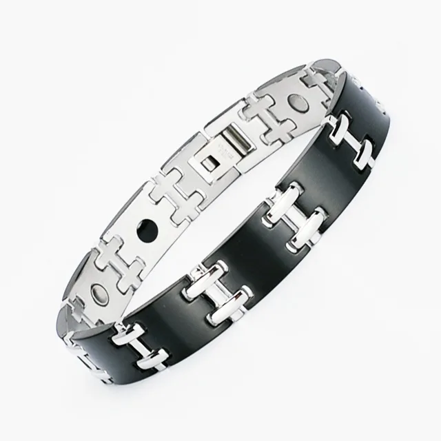 Straw Head Bottom Four in one Magnet Bracelet Radiation Protection Black Style - Shop at LoveMi