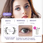 Em073 Eyelash White Clip