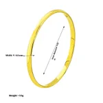 4Mm Bracelet Gold 55 Large