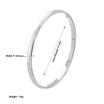4Mm Bracelet Steel 55 Large