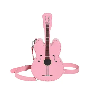 Guitar Chest Bag Women's Fashion Shoulder Pink - Shop at LoveMi