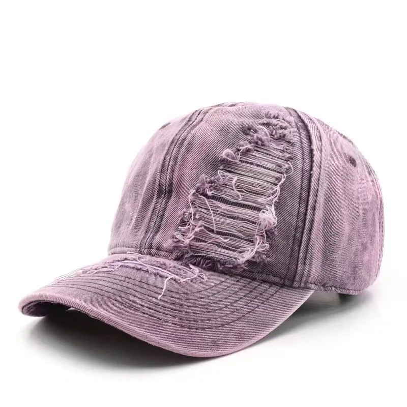 Denim Hat Korean Style Universal - Purple