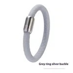 Gray Silver Buckle
