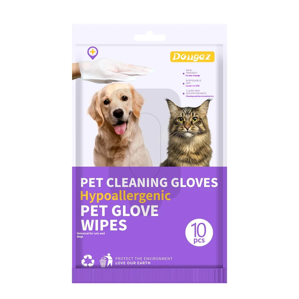 Dry Cleaning Disinfecting Paper Deodorant Pet Supplies Pet Disposable Gloves - 10 Pieces - View 1
