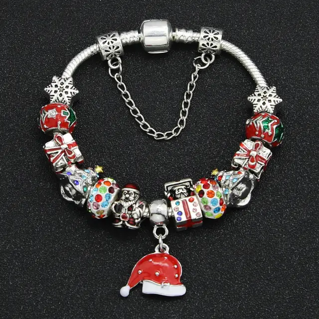 Christmas DIY Beaded Bracelet For Women 18Cm - Shop at LoveMi