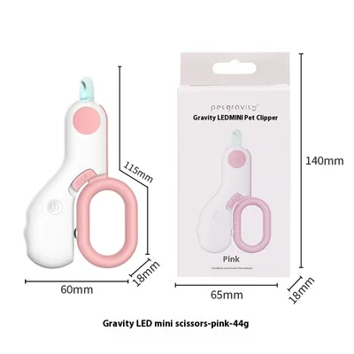 Pet LED Labor saving Cat Nail Scissors Pink 10Cm - Shop at LoveMi